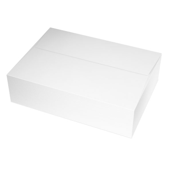 Stack of blank white paper sheets