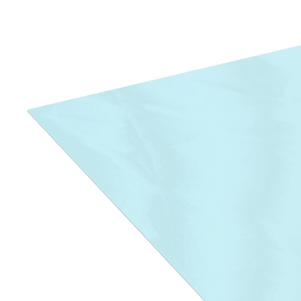 Light blue glossy vinyl sheet